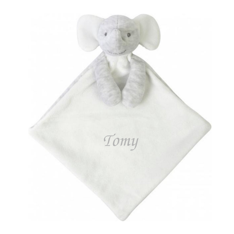 Bam bam - comforter elephant grey white 25 cm 